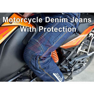 Jeans de Motocicleta Casuales de Mezclilla de Alta Calidad Personalizados, Jeans de Motociclista de Tela de Mezclilla Transpirable, Pantalones de Protección para Motociclismo - Product Image 5