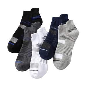 Chaussettes de sport multicolores pour hommes, coupe basse, respirantes, en maille, pour l'entraînement et le sport, vente en gros - Product Image 3