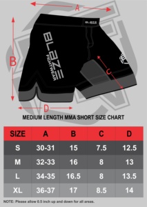 Blaze Fight Wear Athletics MMA Shorts Fight Shorts, BJJ, Muay Thai, WOD, Cross-Training de alta calidad jiu jitsu kimono - Product Image 6