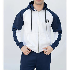 Wholesale Bulk Supplier Men's Winter Solid Acid Wash Printed Hooded Tracksuit Breathable Quick Dry Fleece Lining 2 1 Design - Product Image 1