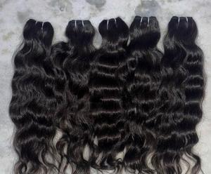 Wholesale Bulk Curly Virgin Remy Human Hair Extensions Double Weft Machine Weave Indian Loose Deep Wave No <b>Tangle</b> & Shedding - Product Image 3