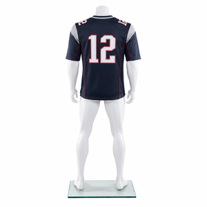 Camiseta de Fútbol Americano Personalizada de Alta Calidad, 220g, Poliéster 25/26, con Nombre Impreso por Transferencia de Calor, Talla Grande, para Verano - Product Image 3