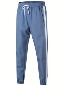 Men's Hooded Color Blocking Track Suit Set Quick Dry Knitted Polyester Casual Winter Wear Jogger Outfit Customized - Product Image 4