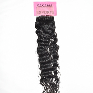 Extensiones de Cabello Humano Remy Virgen 100% Natural de la India con Cutícula Alineada, Doble Trama a Máquina, Paquete de 100g para Mujer - Product Image 1