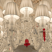 Lustre en cristal de luxe français, décoration d'éclairage, villa, hôtel, banquet, mariage, grand lustre