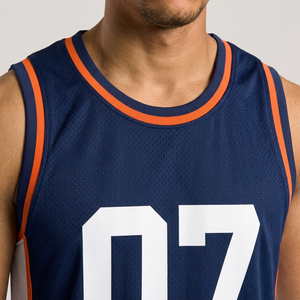 Ensemble d'uniformes de basket-ball personnalisés pour hommes, bleu marine, polyester respirant, vêtements d'équipe, taille adulte - Product Image 5
