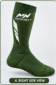 Calcetines de Motocross Personalizados con Nombre de Equipo y Logotipo en la Parte Inferior, Tejidos, Transpirables y Ecológicos, para Venta en Línea - Product Image 3