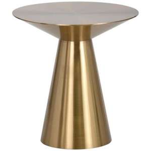 Mesa de Centro Moderna de Metal con Acabado Dorado y Tapa Redonda para Sala de Estar, Mueble Duradero y Fácil de Armar - Product Image 4