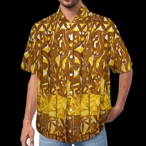 Chemise Homme Manches Courtes Olymésienne à Motif Tribal Elei Personnalisé, Confortable, Respirante, Infroissable, Idéale pour l'Été, Décontractée ou Formelle - Product Image 5