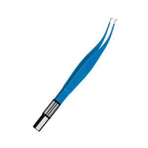 Pinzas de Coagulación Bipolares Eléctricas Premium, Instrumento Quirúrgico Reutilizable de Acero Inoxidable, Color Azul, para Uso Hospitalario - Product Image 5