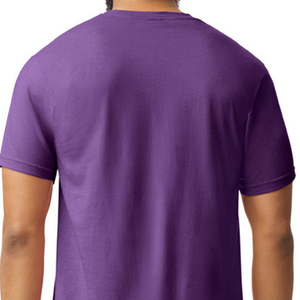 เสื้อยืดผู้ชายสีม่วง CVC ผ้าคอตตอนผสมเนื้อนุ่ม คอกลม แขนสั้น ระบายอากาศได้ดี เหมาะสำหรับใส่ทุกวัน รับสั่งทำ - Product Image 4
