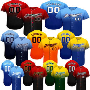 เสื้อเบสบอลสั่งทำขายส่ง ปักลายสีแดง ดำ-ขาว แบบดั้งเดิม แฟชั่นเสื้อเบสบอลสำหรับผู้ชาย - Product Image 1