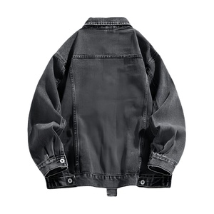 Vestes en jean classiques pour hommes, style streetwear, toile lavée, logo personnalisé, BY HI 2026 - Product Image 5