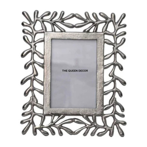Modern Look Aluminum Metal Rectangle Shape Silver Finished Photo <b>Frame</b> Amazing Look Photo <b>Frame</b> Home Accent - Product Image 2