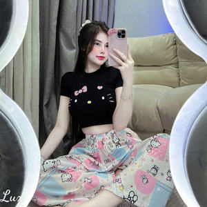 Ensemble d'été deux pièces pour femme, confortable, naturel, tendance, lavable, emballage personnalisé, fabriqué au Vietnam - Product Image 6