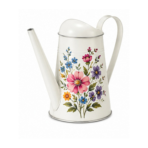 Regadera de Zinc Galvanizado con Diseño Floral para Jardinería, Acabado Duradero, Capacidad de 1.5L - Product Image 5
