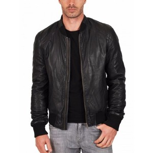 Nouvelle veste d'hiver matelassée en cuir véritable 100% original pour homme, élégante et de haute qualité - Product Image 2