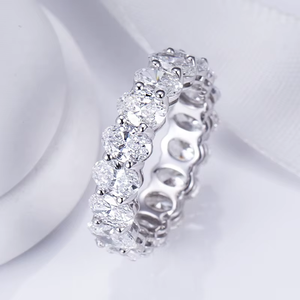 Luxury Oval Cut Fancy Lab grown Diamond 2 carat Engagement <b>Ring</b> for Women's Style IGI Certified - Product Image 5