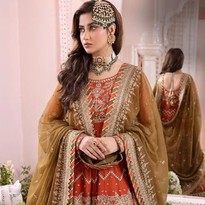 Servicio OEM, Colección de Chifón de la Mejor Calidad, Trajes de 3 Piezas, Vestido Étnico de Material Sólido, Ideal para Fiestas, Superventas - Product Image 1