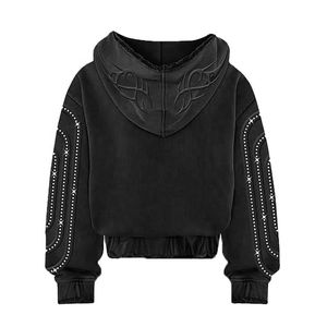 ผู้ผลิตมืออาชีพ ชุดวอร์มผู้ชายแบบฟอกสี สำหรับฤดูหนาว ผ้าฝ้าย 100% สตรีทแวร์ ขายดีที่สุด ผู้จัดจำหน่ายชั้นนำ ขายส่งจำนวนมาก - Product Image 2