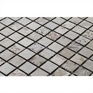 แผ่นหินโมเสกสีขาวซานยาญีน้ำหนักเบา ยืดหยุ่นได้ แผ่นบางสำหรับตกแต่งผนัง กระเบื้องธรรมชาติแบบดั้งเดิม สำหรับตกแต่งภายในและภายนอก ทนกรด ไม่เป็นสนิม - Product Image 2