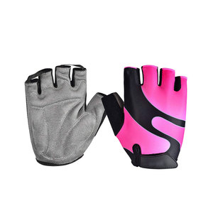 JINAH LEATHER INDUSTRIES Breathable <b>Half</b>-Finger Cycling Gloves Hook Loop Closure Nylon Unisex Outdoor Sports Gym Anti <b>Slip</b> - Product Image 1
