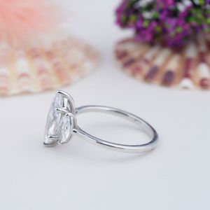 Pahal Jewels 1-5CT Pear Cut VVS D S925 Sterling <b>Silver</b> GRA Certified Moissanite Vintage Engagement Wedding <b>Ring</b> Set Prong - Product Image 2