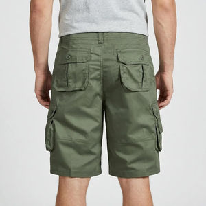 Wholesale Breathable <b>Cargo</b> <b>Shorts</b> Summer <b>Men's</b> Elastic Waist Polyester/Cotton Blend Quick Dry Windproof Eco-Friendly Anti-UV - Product Image 2