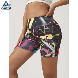 Shorts de yoga athlétiques pour femmes, très élastiques, tendance, pour la course à pied et la gym - Product Image 2