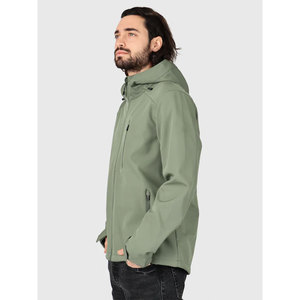 Custom Made Men's Winter Waterproof Hooded Softshell <b>Jacket</b> Casual Outdoor Wear Front Zip-Up Polyester Softshell <b>Jackets</b> - Product Image 6