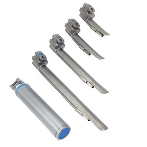 Set de Laringoscopio de Acero Inoxidable Avanzado para Anestesia, Kit de Hojas Rectas Reutilizables para Manejo de Vías Respiratorias en Emergencias, Base para Cirugía - Product Image 4