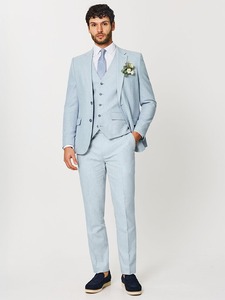<b>Men's</b> Classic Business Casual <b>Trousers</b> Thin Stretch Straight-leg Slim Fit Long <b>Pants</b> Pleated <b>Plus</b> <b>Size</b> Tapered Dress <b>Pants</b> - Product Image 4