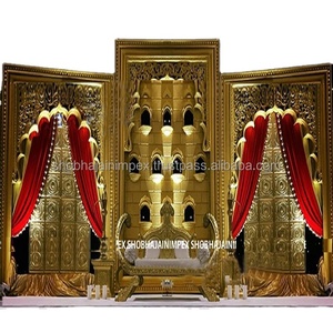 Diya Theme <b>Wedding</b> Stage Decoration Durable Diya Fiber Reinforced Plastic Indian <b>Wedding</b> Décor - Product Image 1