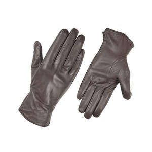 Gants en cuir marron haute couture pour hommes et femmes, personnalisables, style uni, gants d'hiver pour robe, fonction écran tactile pour le cyclisme - Product Image 3