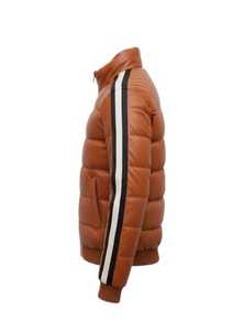 Chaqueta Acolchada de Invierno Informal de Piel de Oveja Suave Teñida con Cremallera Frontal y Capucha, Diseño Impermeable y de Fácil Uso - Product Image 2