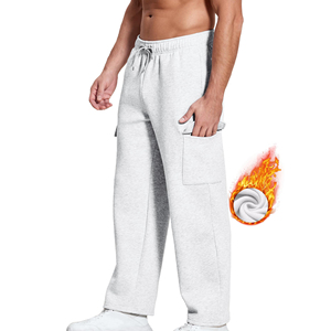 Pantalones Deportivos Cargo para Hombre, Pantalones Casuales con Múltiples Bolsillos Utilitarios, Cómodos, de Mezcla de Algodón, Corte Ajustado, Estilo Urbano - Product Image 3