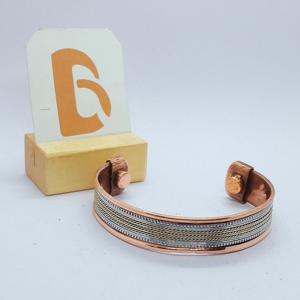 Vintage <b>Copper</b> Alloy Cuff <b>Bracelet</b> Antique Plated Multi Layered Design Unisex Jewelry Party Gift - Product Image 2