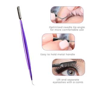 Herramientas Separadoras de Pestañas para Lifting de Pestañas Color Morado, Acero Inoxidable de Alta Calidad, Herramientas para Lifting de Pestañas con Logotipo y Color Personalizados - Product Image 2