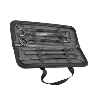 Kit d'outils d'aquascaping 6-en-1 de haute qualité avec revêtement noir, comprenant des pinces, des ciseaux, une spatule à sable et un grattoir à algues - Product Image 2
