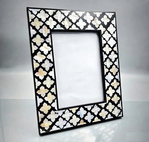 Arabic Style MDF Board Photo <b>Frame</b> With Resin MOP Inlays Design Handmade Durable Office Home Decor Tabletop Photo <b>Frame</b> - Product Image 6