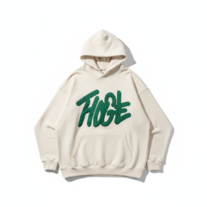 Sudadera con capucha para hombre con estampado personalizado en relieve, corte regular, informal, de algodón y felpa, para otoño, unisex. - Product Image 1