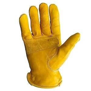 Gants de conduite en cuir grainé de chèvre avec pouce en relief pour la sécurité au travail - Product Image 6