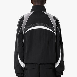 Conjunto de Pantalones y Chaqueta Deportiva Reflectante de Poliéster Cortavientos al por Mayor para Hombre - Product Image 2