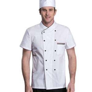Executive Chef Cotton <b>Work</b> Uniform Breathable Windproof <b>Waterproof</b> Quick-Dry Anti-Bacterial Anti-Wrinkle Unisex Restaurant - Product Image 2