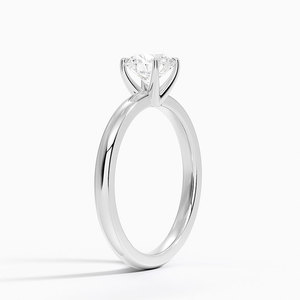 Anillo BOJ 71 con Corte Redondo, Plata 925, Halo de Diamantes, Solitario con Piedra de 2ct, Color D, VVS1, Moissanita, Certificado GRA, Precio Bajo - Product Image 2