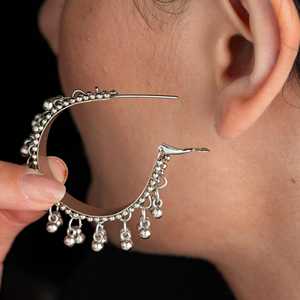 PRAO Ensemble de collier oxydé ethnique 3 en 1 avec bracelet et boucles d'oreilles Bijoux de mode pour femmes - Product Image 2