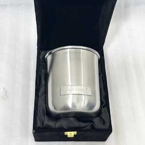Custom Logo Luxury Brushed Stainless Steel <b>Candle</b> Jar with Metal Lid Wholesale Modern Minimalist Metal <b>Candle</b> Vessel Best Price - Product Image 6