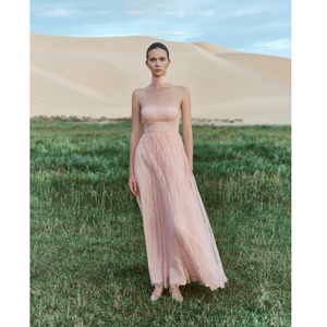 Nuevo Vestido de Mujer Elegante con Rayas Celestiales, Vestido de Gala, Soporte ODM, Vestido de Mujer sin Tirantes con Corte en A, Casual de Verano - Product Image 1