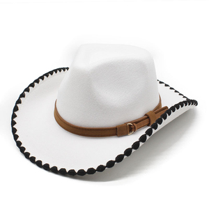 Sombrero de Cuero Vaquero de Alta Calidad para Hombre, Ajustable, para Todas las Estaciones, Nuevo, para Montar a Caballo - Product Image 1