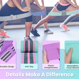Bandes d'exercice à haute résistance pour les hanches et les fessiers, bandes élastiques pour les cuisses, bandes de fitness extensibles, boucles de yoga, bande circulaire pour les hanches - Product Image 2